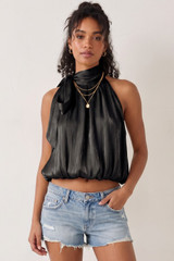 Satin Halter Blouse