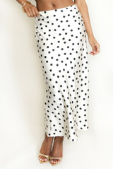 Polka Dots Midi Skirt