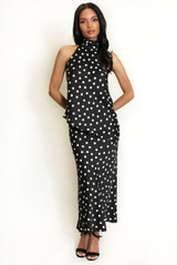 Polka Dots Midi Skirt