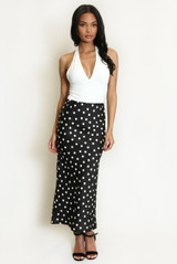 Polka Dots Midi Skirt