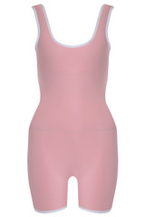 Piped Edge Cut Out Push Up Unitard