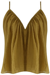 Crinkle Pleat Wired Neck Cami Top