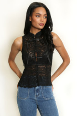 Lace Mandarin Waistcoat
