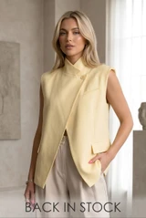 Asymmetric Wrap Waistcoat