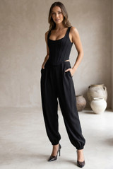 Pleated Balloon Fit Trousers