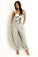 Pleated Balloon Fit Trousers