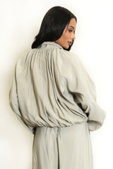 Bubble Hem Bomber Jacket