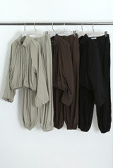 Bubble FIt Jacket and Pleated Trouser Set