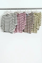 Striped T-Shirt and Shorts Set