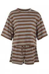 Striped T-Shirt and Shorts Set
