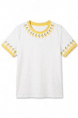 Embroidered Lemon Trim T-Shirt