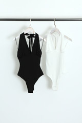 Halterneck Plunging Bodysuit