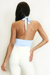 Halterneck Plunging Bodysuit