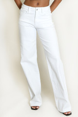 Black Long Length Straight Leg Jeans
