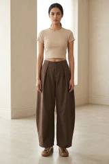 Balloon Style Cargo Trousers