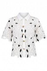 Short Sleeve Crochet Blouse