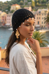 Pearl Hem Crochet Hat 