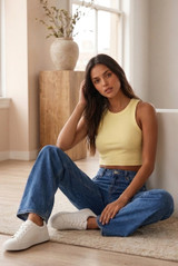 Basic Cropped Ribbed Vest Top