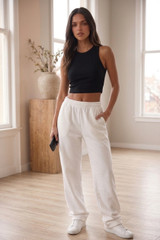 Basic Cropped Ribbed Vest Top