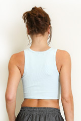 Basic Cropped Ribbed Vest Top