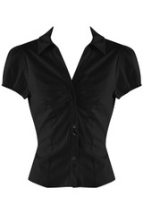 Puff Sleeves Gathered Blouse