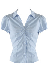 Puff Sleeves Gathered Blouse