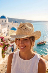 Woven Cowboy Hat 