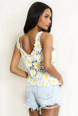 Crochet Daisy Vest