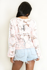 Coastal Crochet Lace Blouse