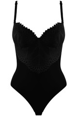 Lace Detail Seamless Bodysuit