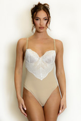 Lace Detail Seamless Bodysuit