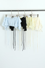 Ruffle Open Back Bolero Top