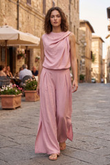 Balloon Hem Top and Trouser Set