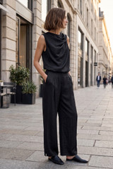 Balloon Hem Top and Trouser Set