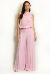 Balloon Hem Top and Trouser Set