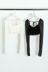 Textured Tassel Crop Top 