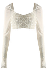Textured Tassel Crop Top 