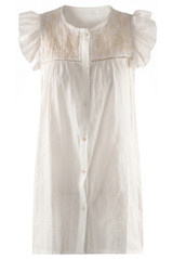 Cotton Frill Cap Sleeve Blouse 