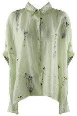 Oversized Embroidered Cheese Cloth Blouse
