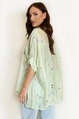 Oversized Embroidered Blouse
