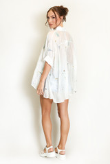 Oversized Embroidered Blouse