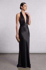 Halterneck Plunging Maxi