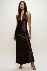 Halterneck Plunging Maxi