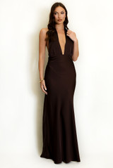 Halterneck Plunging Maxi