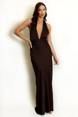 Halterneck Plunging Maxi