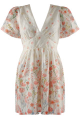 Floral Embroidered Summer Dress