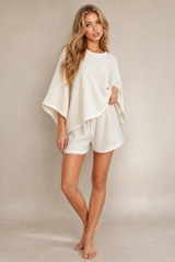 Crepe Textured Top and Shorts Set