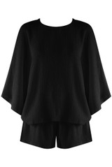 Crepe Textured Top and Shorts Set