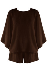 Crepe Textured Top and Shorts Set