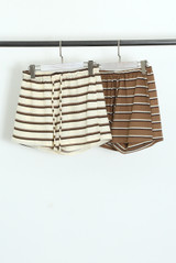 Striped Textured Casual Shorts